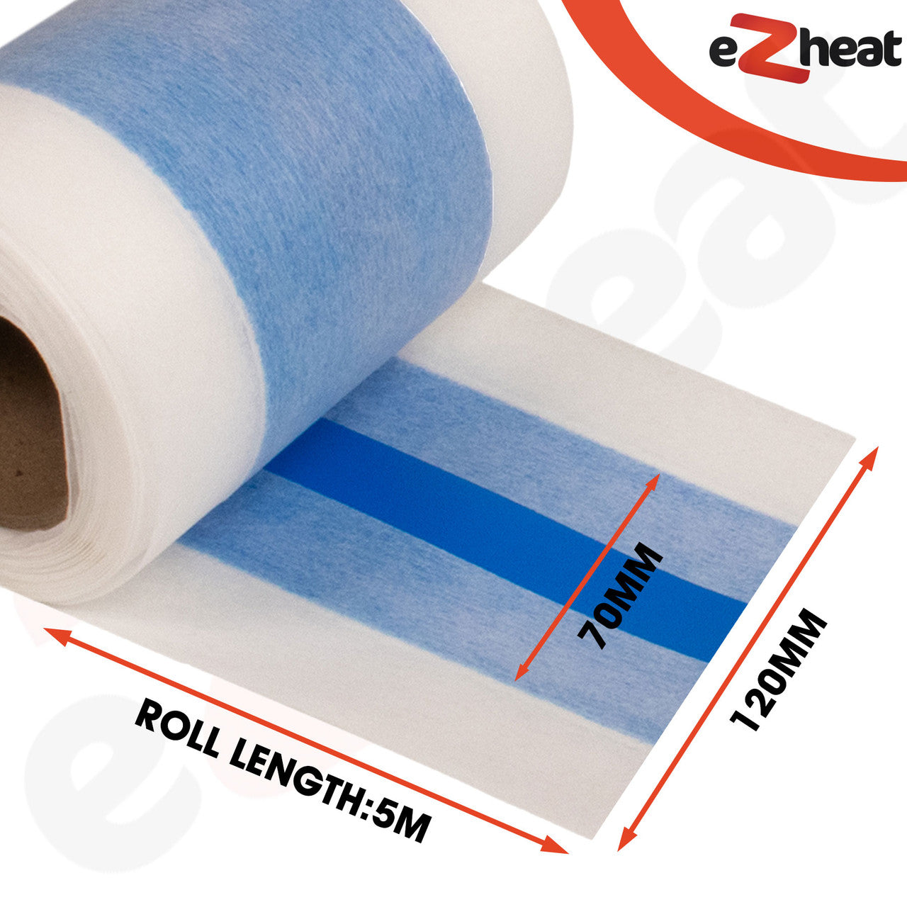 Ezheat 5m Waterproof Membrane Tanking Tape (120mm) - Non Adhesive (TPE5)