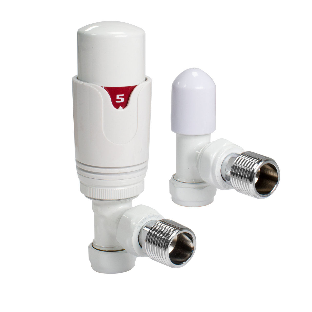 Thermostatic TRV Angled Radiator Valves