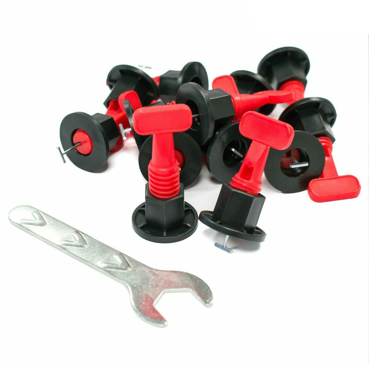 50pcs Tile Leveling System Kit Reusable Tile Spacer Wall Floor Clips with Tool