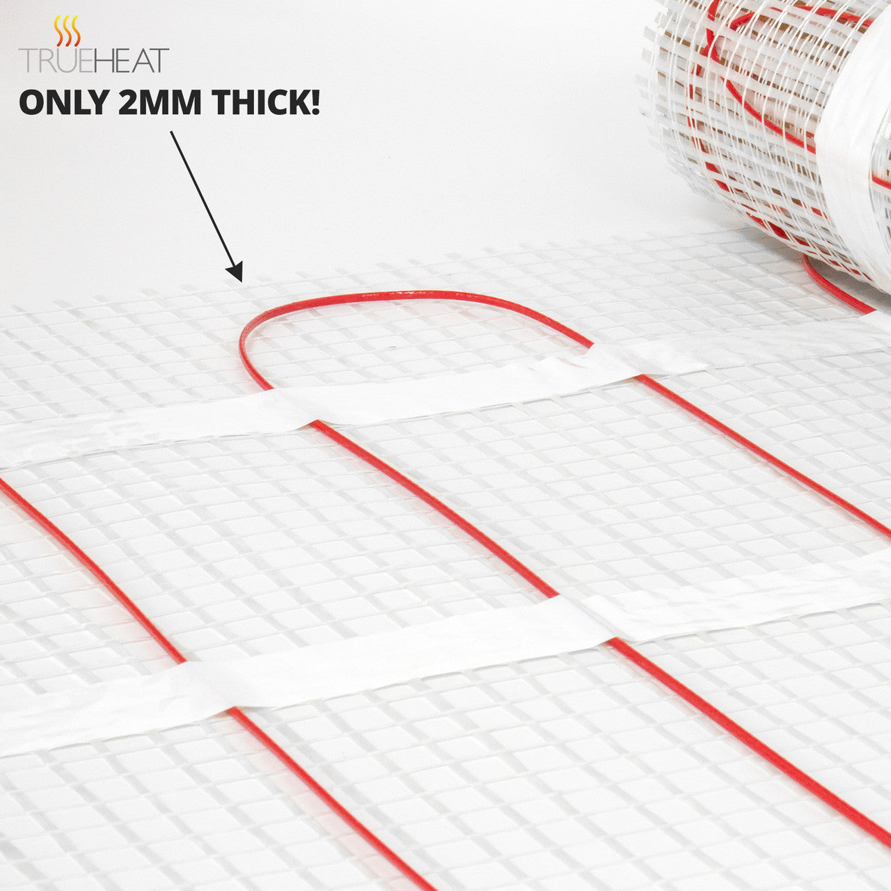 160W Electric Underfloor Heating Mat Kit with Choice of Thermostat