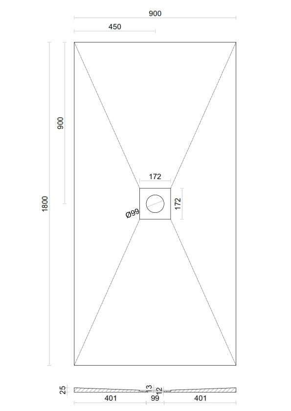 Wet room Shower Tray Kit with Tanking Kit | All Sizes Available