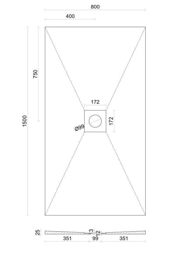 Wet room Shower Tray Kit with Tanking Kit | All Sizes Available
