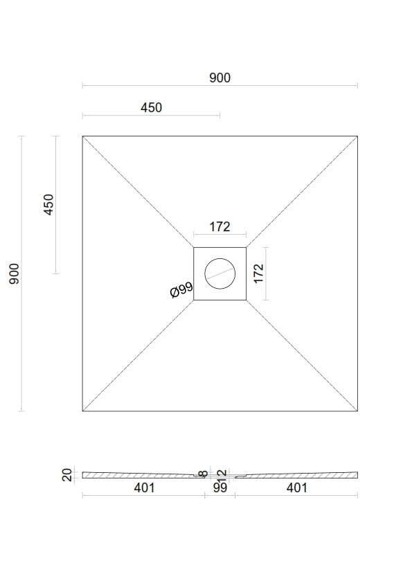 Wet room Shower Tray Kit with Tanking Kit | All Sizes Available