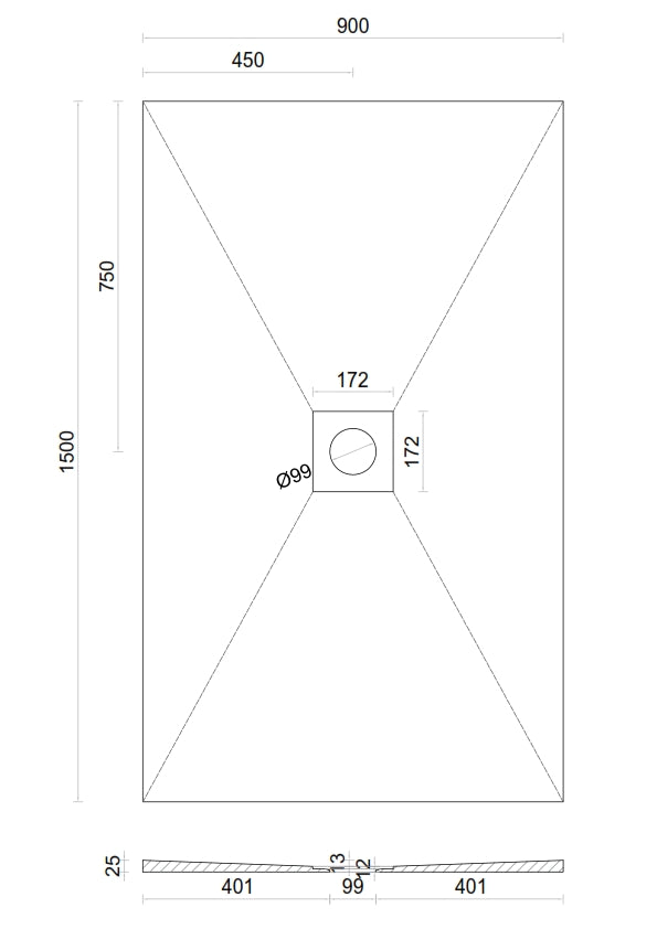 Wet room Shower Tray Kit with Tanking Kit | All Sizes Available