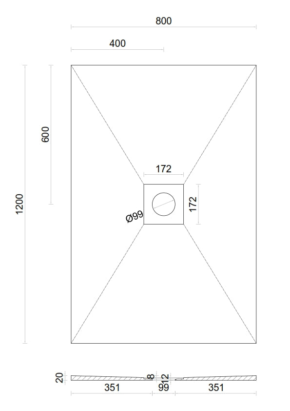 Wet room Shower Tray Kit with Tanking Kit | All Sizes Available
