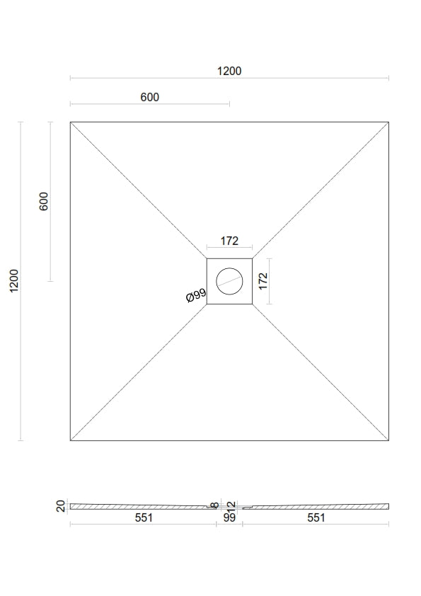 Wet room Shower Tray Kit with Tanking Kit | All Sizes Available