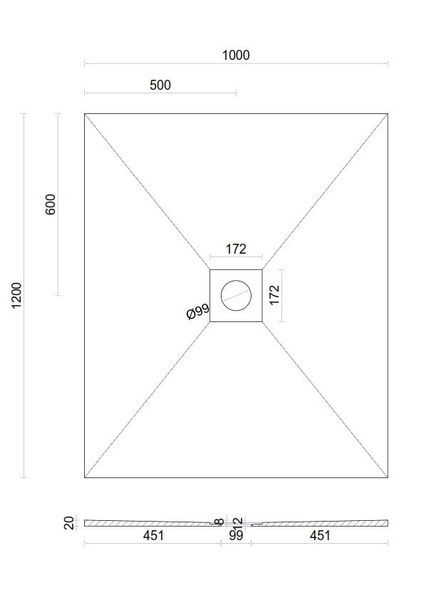 Wet room Shower Tray Kit with Tanking Kit | All Sizes Available