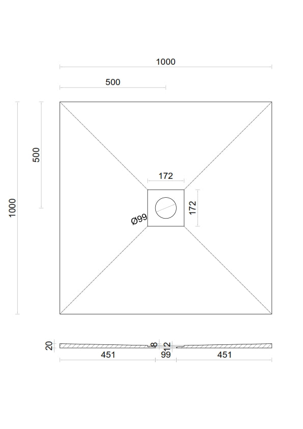 Wet room Shower Tray Kit with Tanking Kit | All Sizes Available