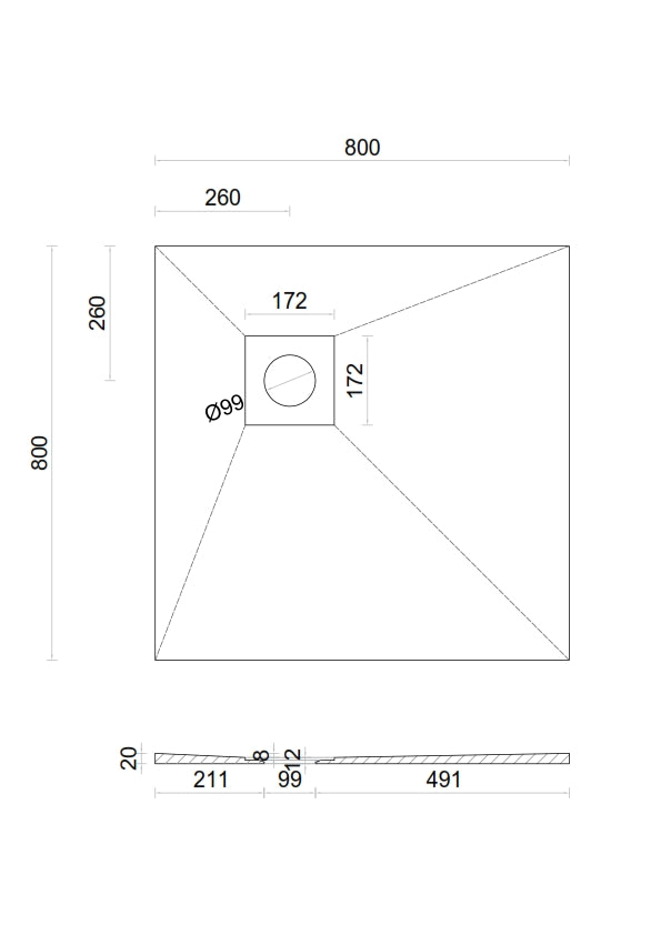 Wet room Shower Tray Kit with Tanking Kit | All Sizes Available