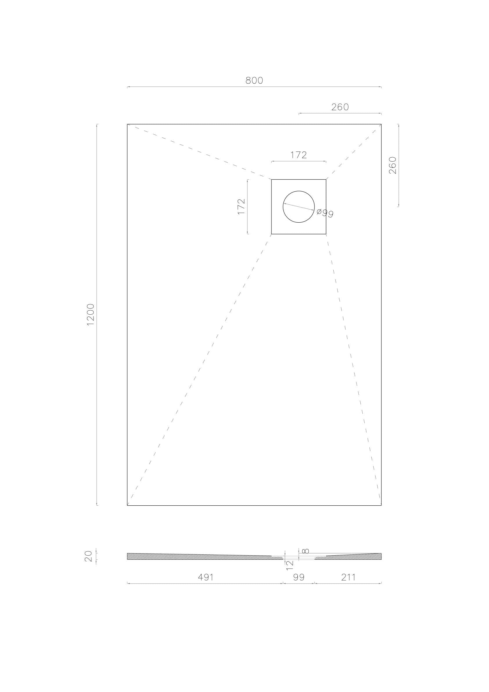 Wet room Shower Tray Kit with Tanking Kit | All Sizes Available