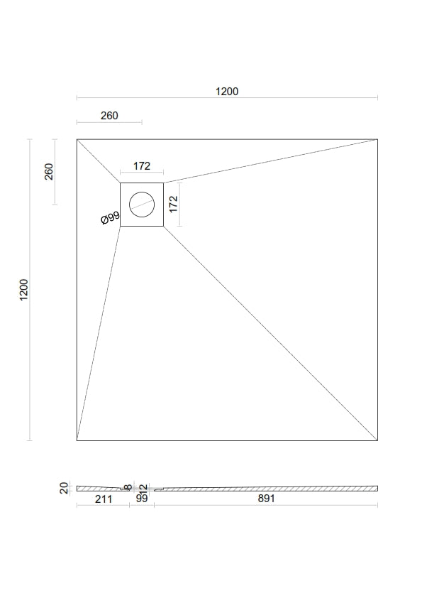 Wet room Shower Tray Kit with Tanking Kit | All Sizes Available