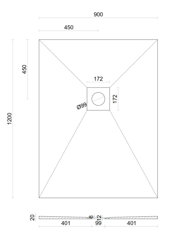 Wet room Shower Tray Kit with Tanking Kit | All Sizes Available