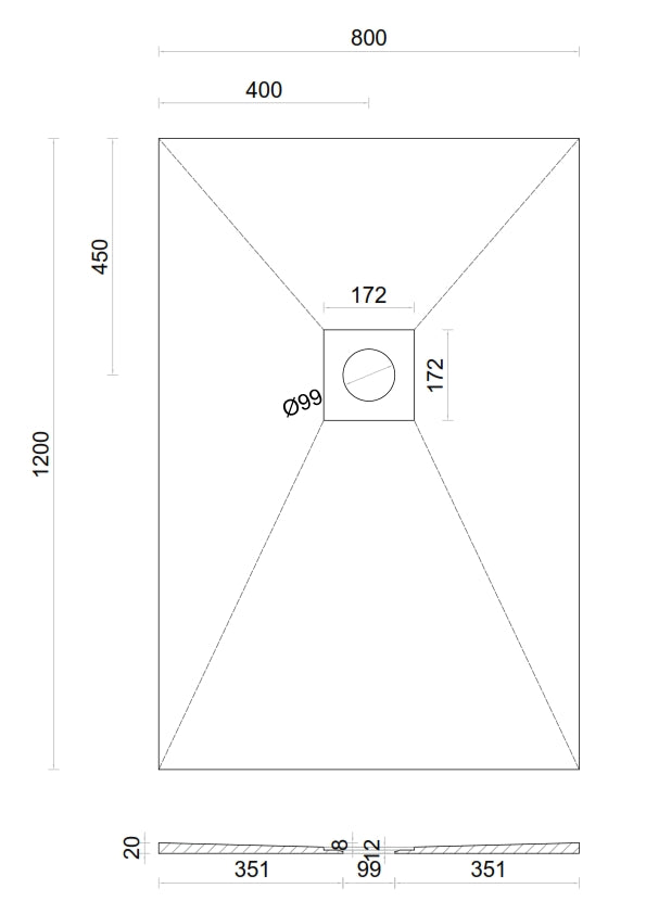 Wet room Shower Tray Kit with Tanking Kit | All Sizes Available