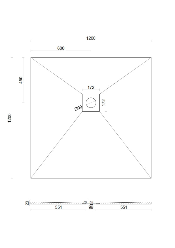 Wet room Shower Tray Kit with Tanking Kit | All Sizes Available