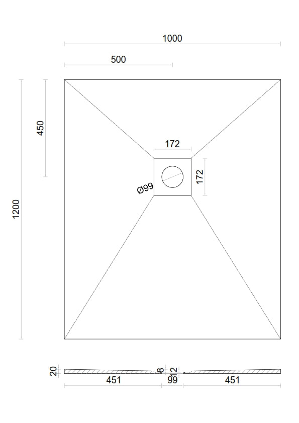 Wet room Shower Tray Kit with Tanking Kit | All Sizes Available