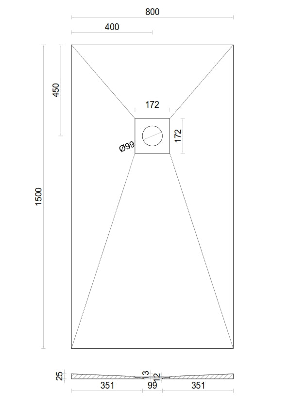 Wet room Shower Tray Kit with Tanking Kit | All Sizes Available