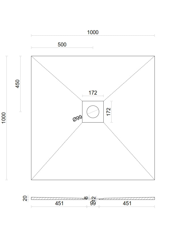 Wet room Shower Tray Kit with Tanking Kit | All Sizes Available