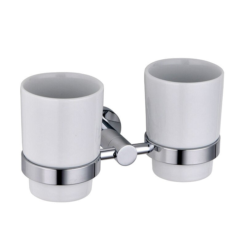 Ezheat Orbit Range Bathroom Double Tumbler Holder & Cup