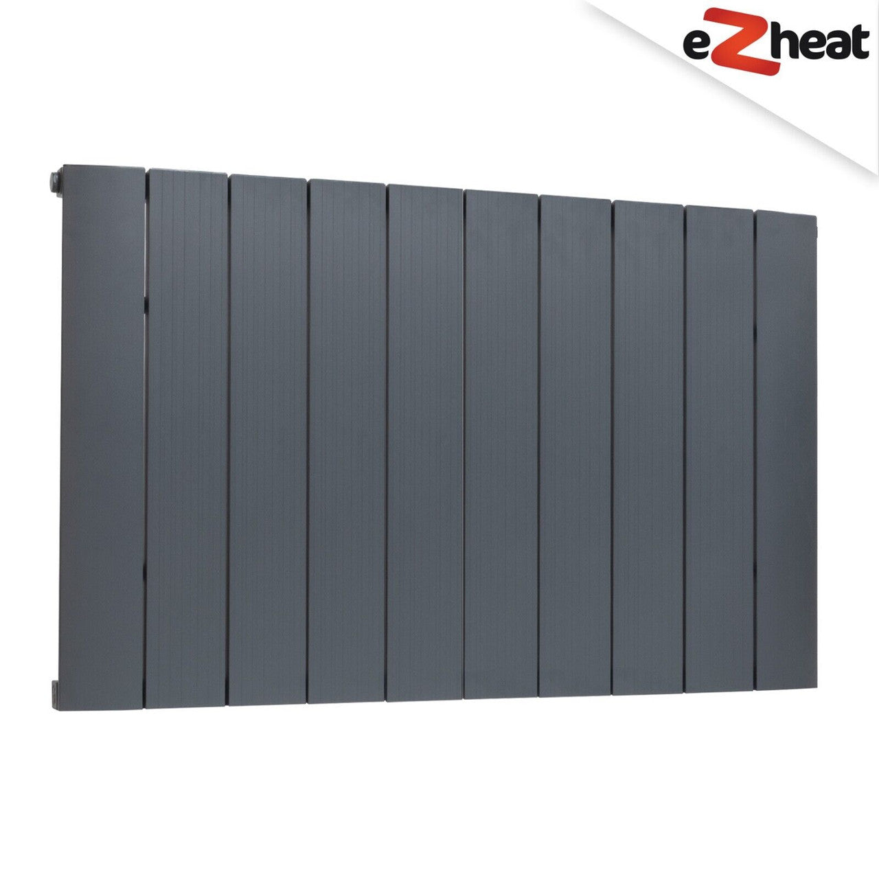 Add a Product - Radiator Anthracite Aluminium Single Horizontal 600 x 755mm with Angled TRV Set (AL-HB90S-8A_KIT-ANG-A)
