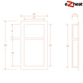 Tileable XPS Shower Niches with Flange