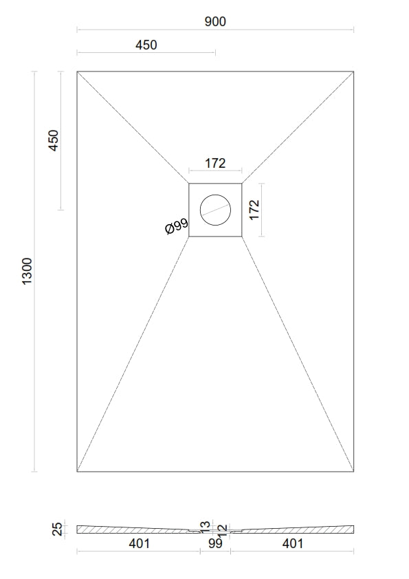Wet room Shower Tray Kit with Tanking Kit | All Sizes Available