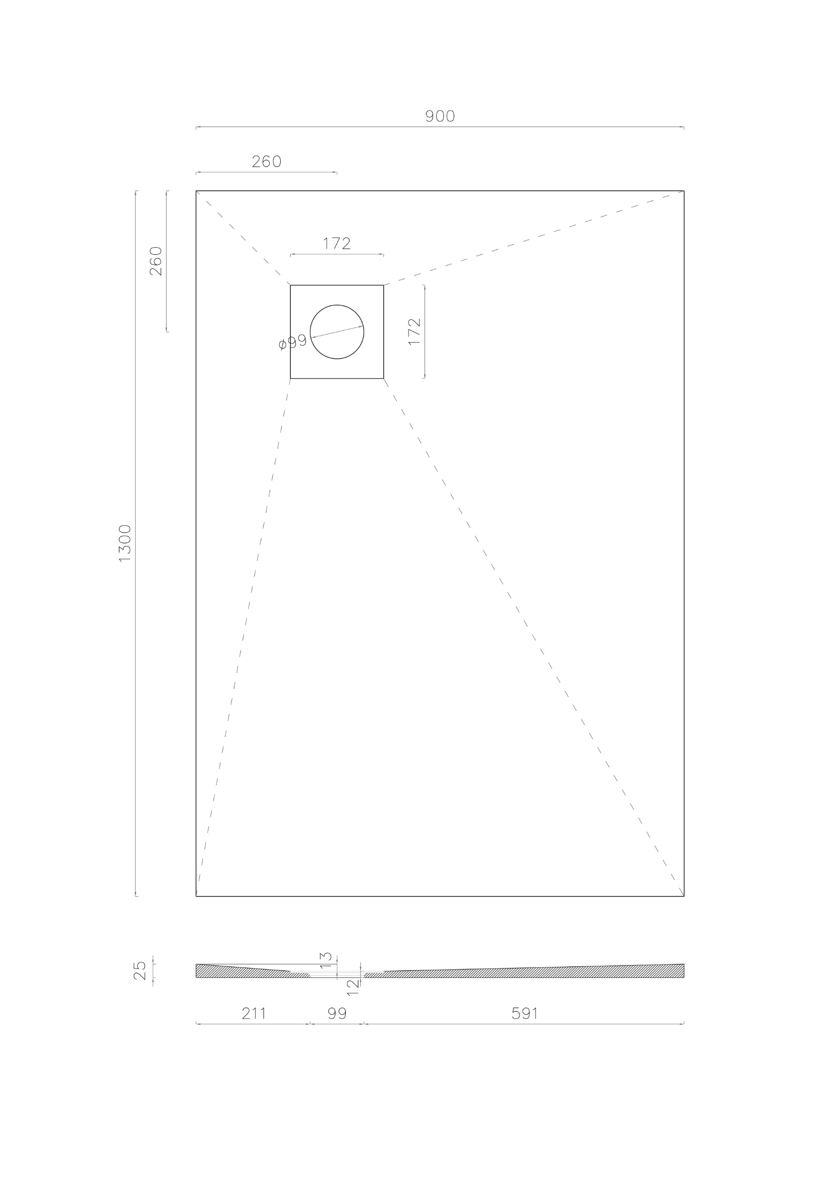 Wet room Shower Tray Kit with Tanking Kit | All Sizes Available