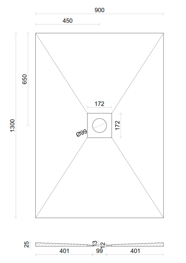Wet room Shower Tray Kit with Tanking Kit | All Sizes Available