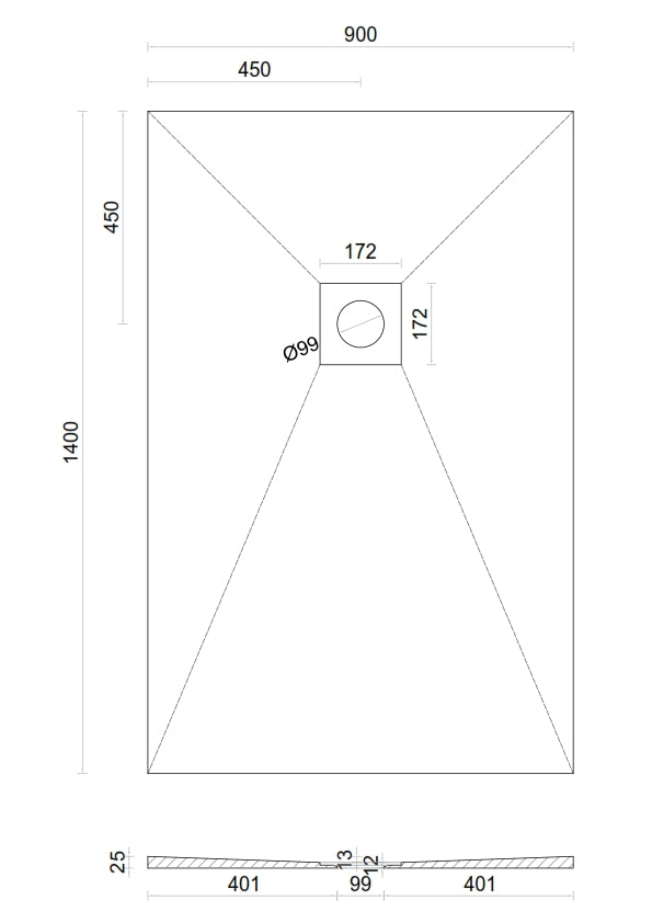 Wet room Shower Tray Kit with Tanking Kit | All Sizes Available