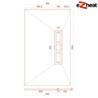 Wetroom Linear Shower Tray Former & Side Drain / Waste