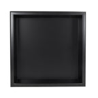 Stainless Steel Shower Niches - Matte Black - Optional LED Light