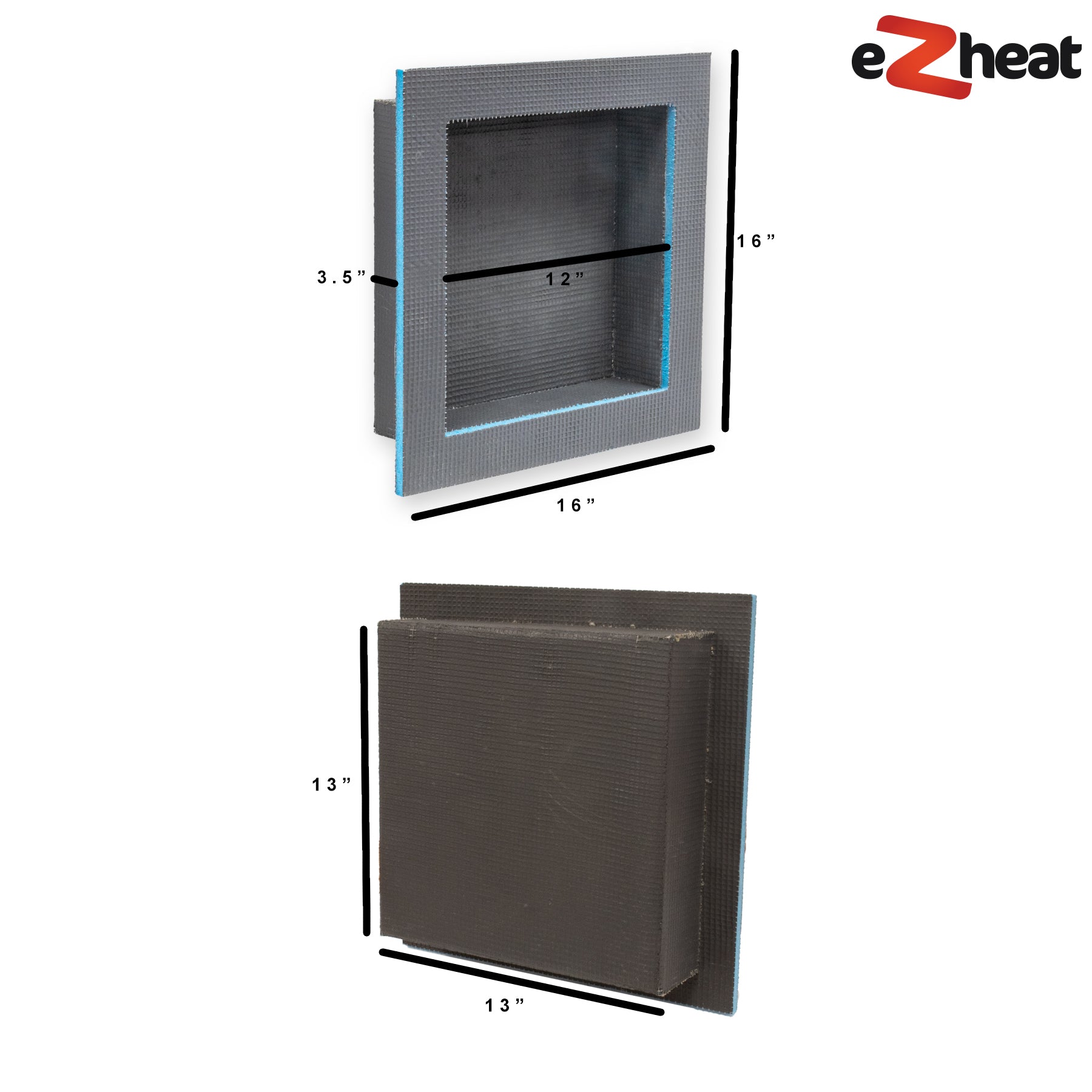 Tileable XPS Shower Niches with Flange