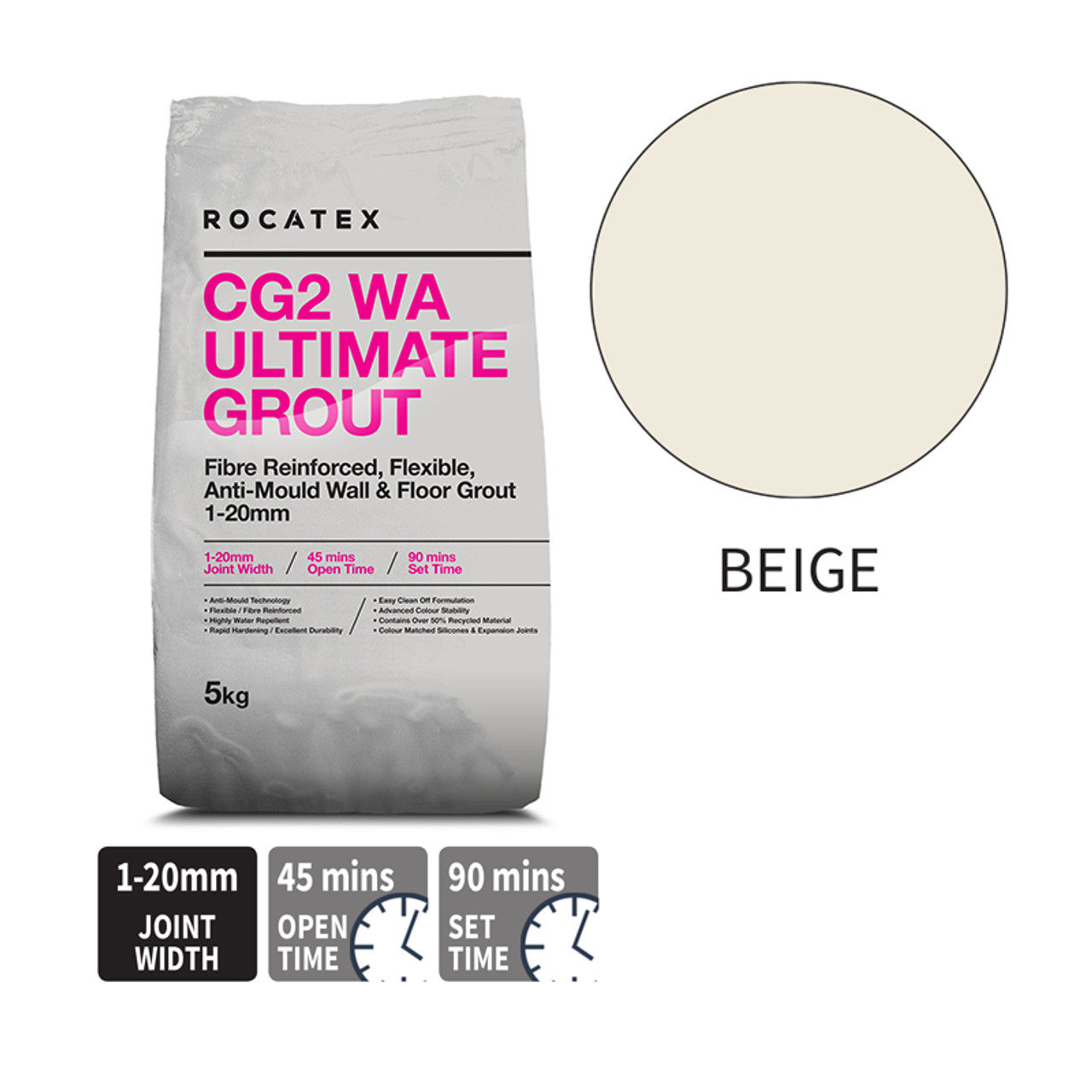 ROCATEX CG2 WA ULTIMATE GROUT - 5KG