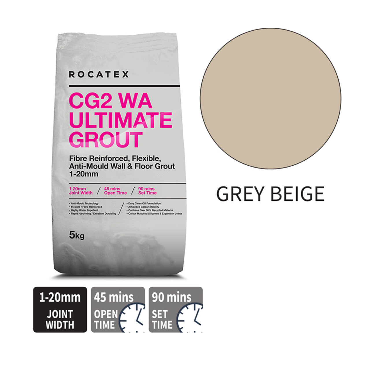 ROCATEX CG2 WA ULTIMATE GROUT - 5KG