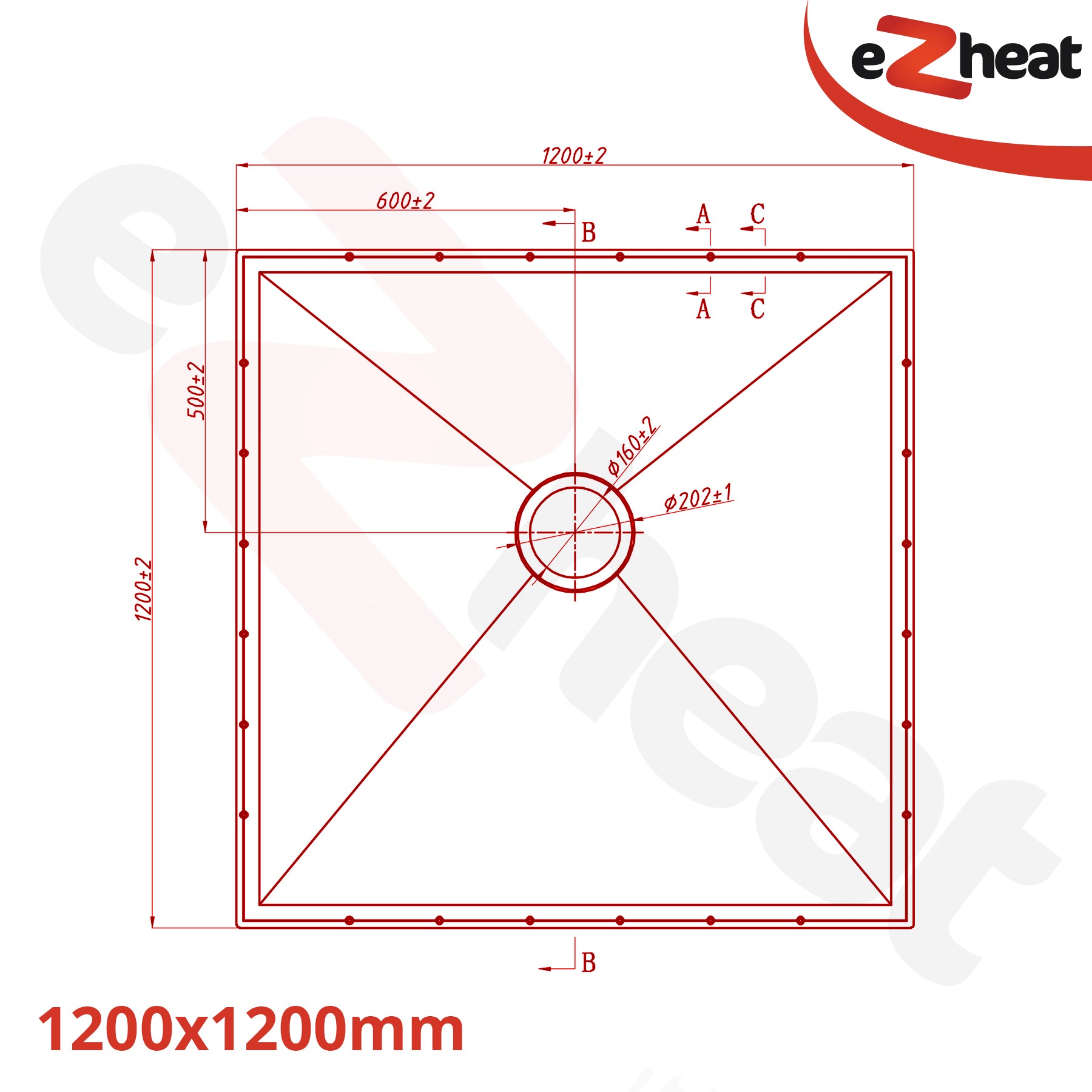 Shower Tray for Vinyl Floor Coverings Wetroom Former