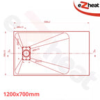 White SMC Shower Trays with Solid Drain Cover