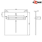 Linear Wetroom Shower Tray - Tile On With Waste and Choice of Grate Style XPS