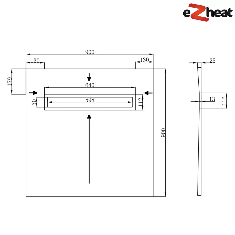 Linear Wetroom Shower Tray - Tile On With Waste and Choice of Grate Style XPS