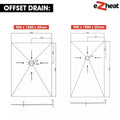 Square Drain Wetroom Shower Trays *CLEARANCE
