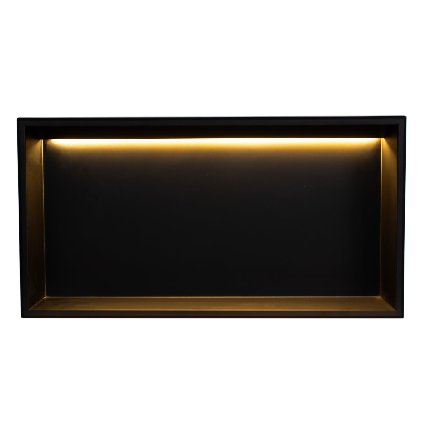 Stainless Steel Shower Niches - Matte Black - Optional LED Light