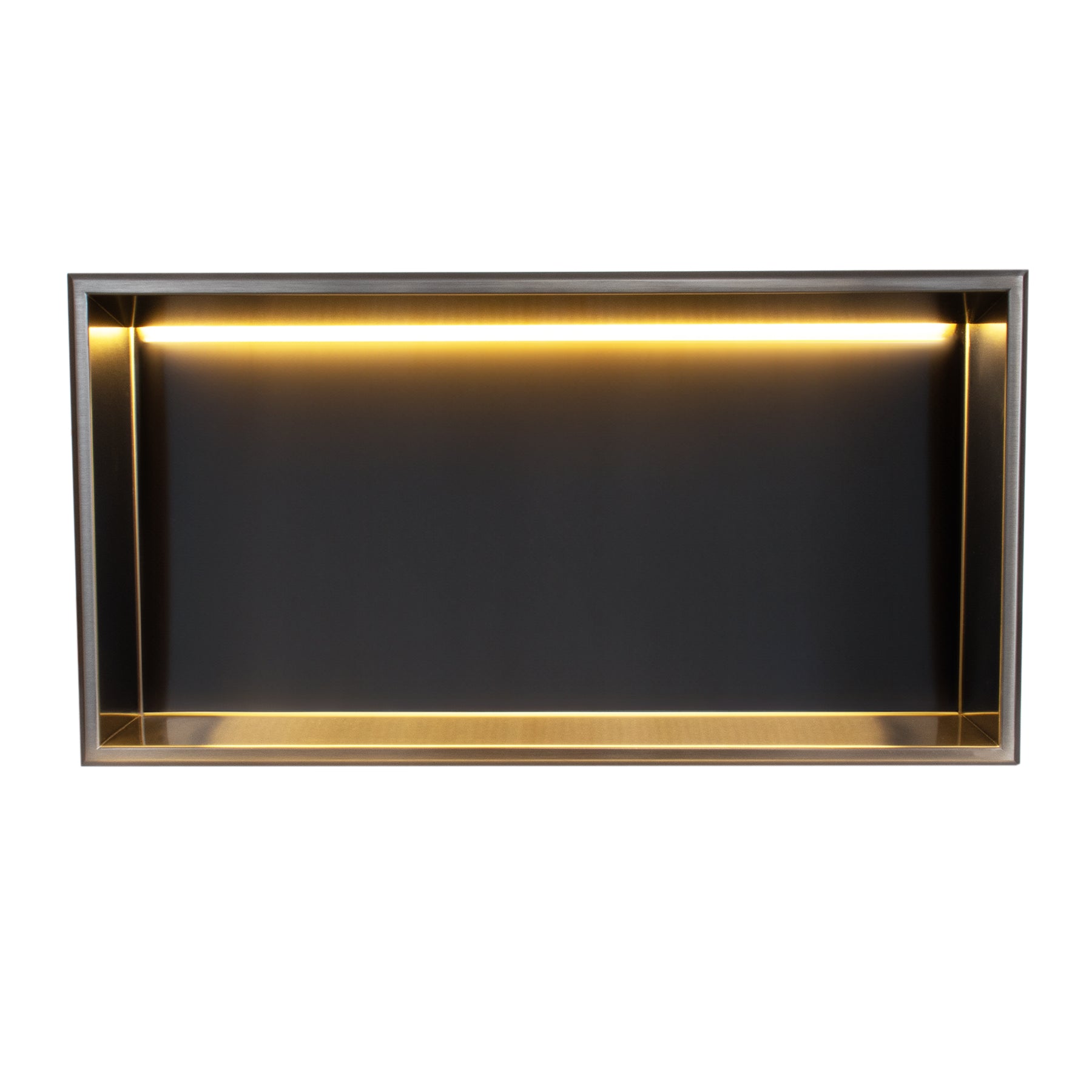 Stainless Steel Shower Niches - Noir Black - Optional LED Light