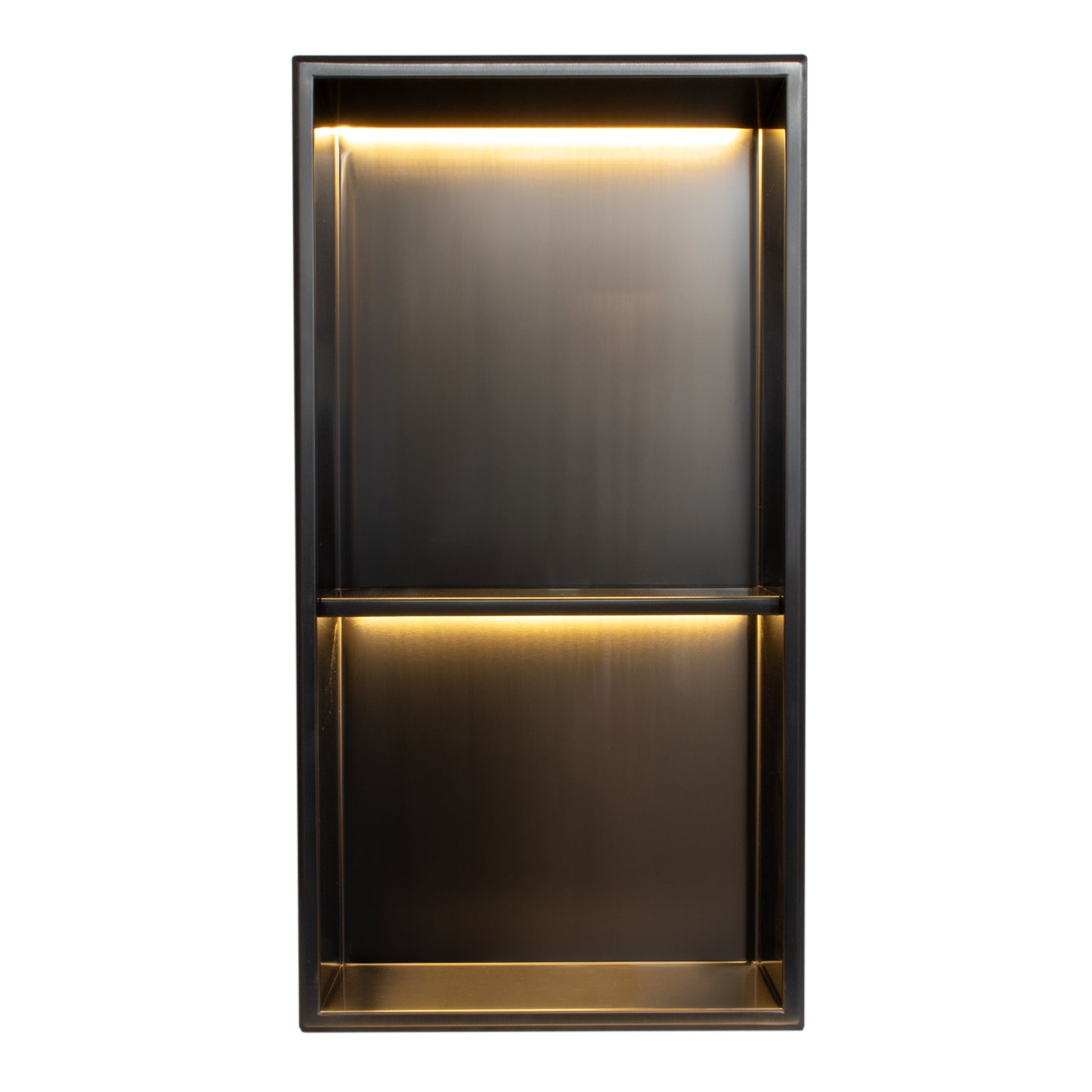 Stainless Steel Shower Niches - Noir Black - Optional LED Light