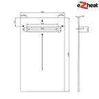 Linear Wetroom Shower Tray with Choice of Grate - Gold