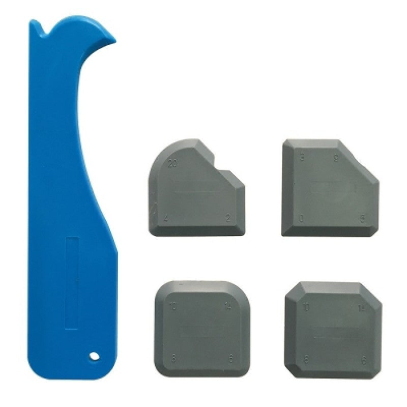 Silverline Silicone Sealant Joint Smoothing Finishing Kit - (5pce)
