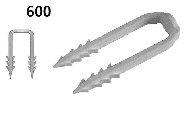 66mm White Underfloor Heating Pipe Clip for 15mm,16mm,17mm or 18mm Pipe