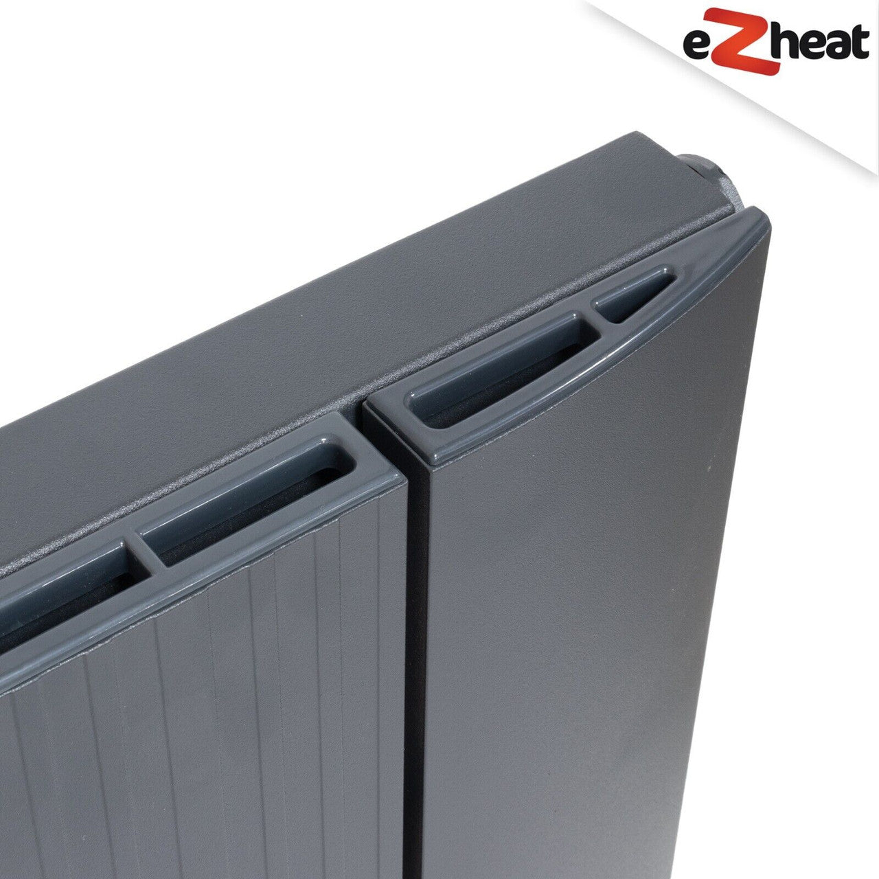 Add a Product - Radiator Anthracite Aluminium Single Horizontal 600 x 755mm with Angled TRV Set (AL-HB90S-8A_KIT-ANG-A)
