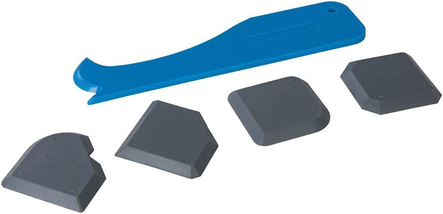 Silverline Silicone Sealant Joint Smoothing Finishing Kit - (5pce)
