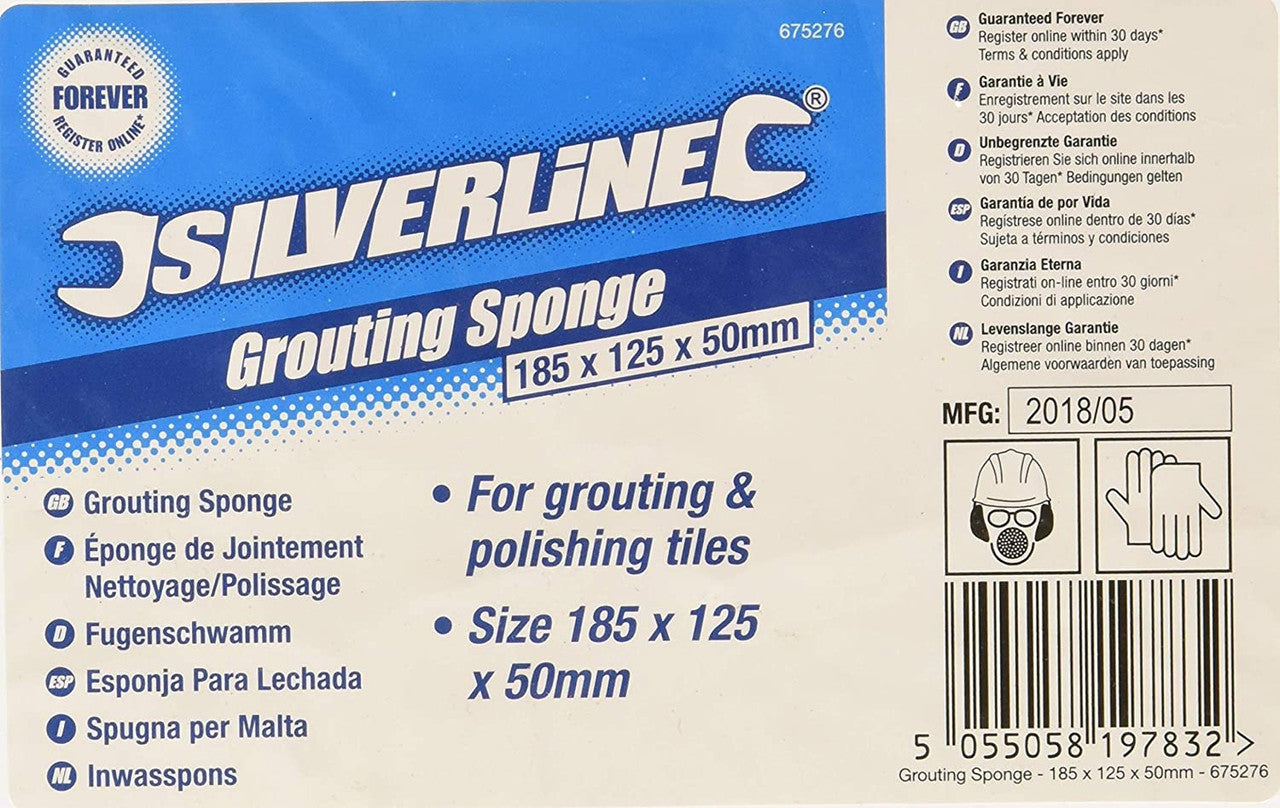 Silverline Tilers Tiling Tile Grout Polishing Grouting Sponge