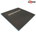 1200 x 1200 x 30mm Linear Wetroom Shower Tray Kit with Drain & Choice of Grate