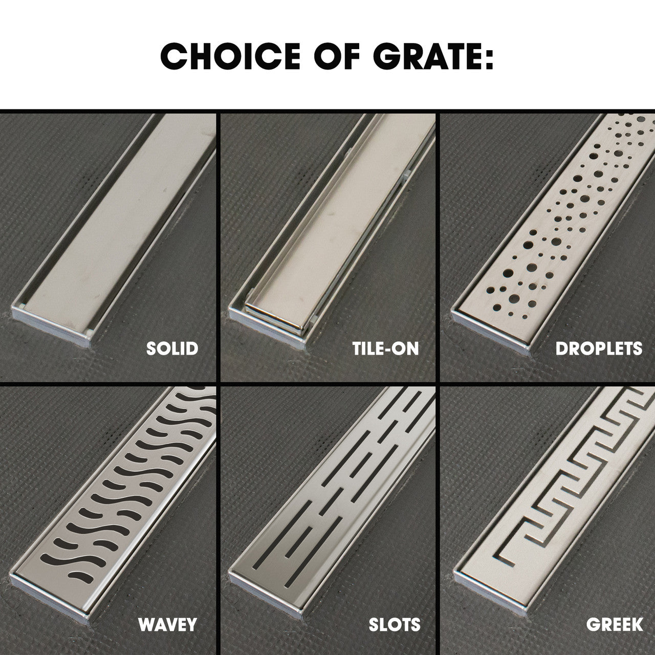1800 x 900 x 30mm Linear Wetroom Shower Tray Kit with Drain & Choice of Grate