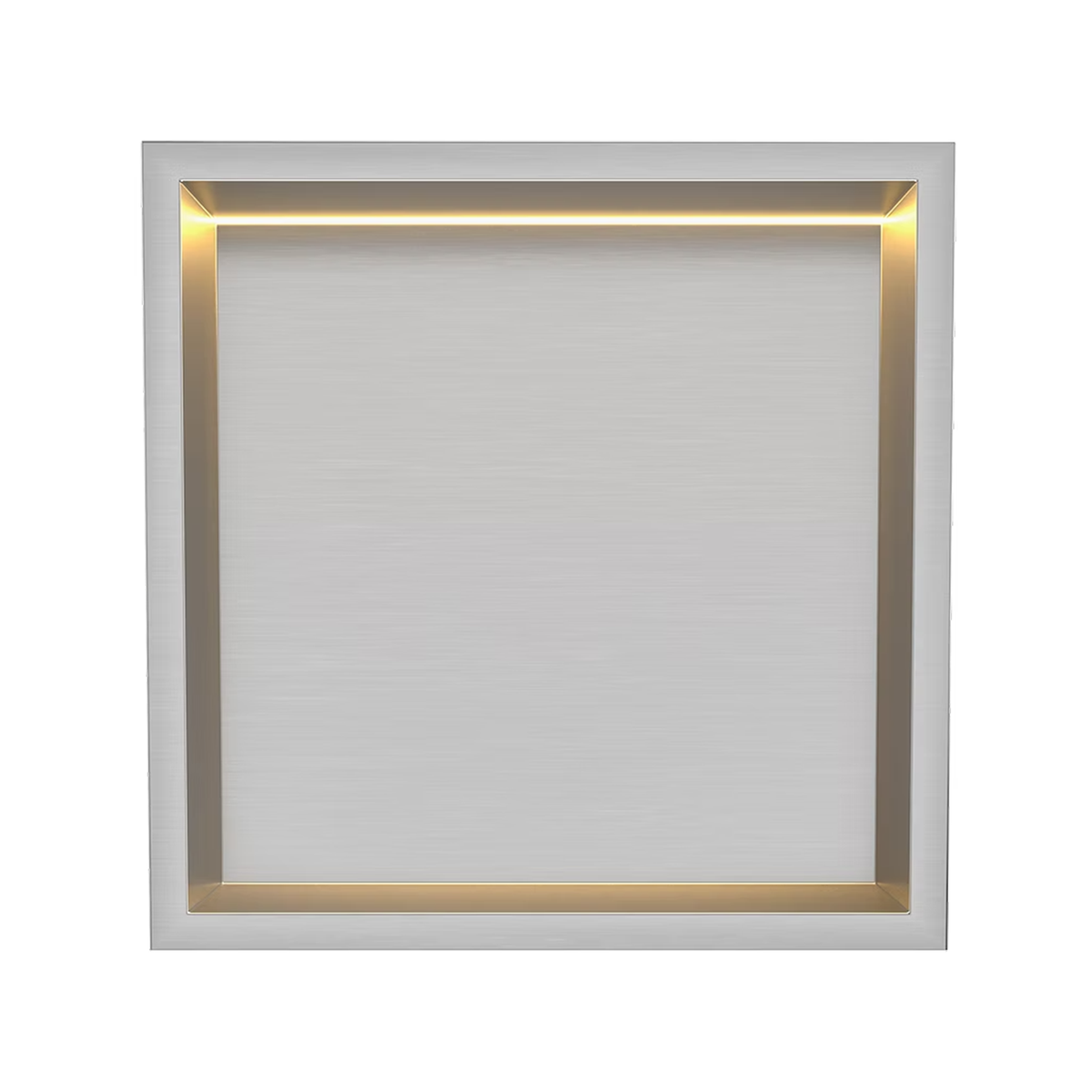 Brushed Stainless Steel Shower Niche with LED Light Colour Option
